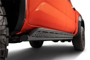 Toyota Tacoma Frame Mount Sliders - Go Rhino - Xtreme Frame - Textured Black - `24-`27